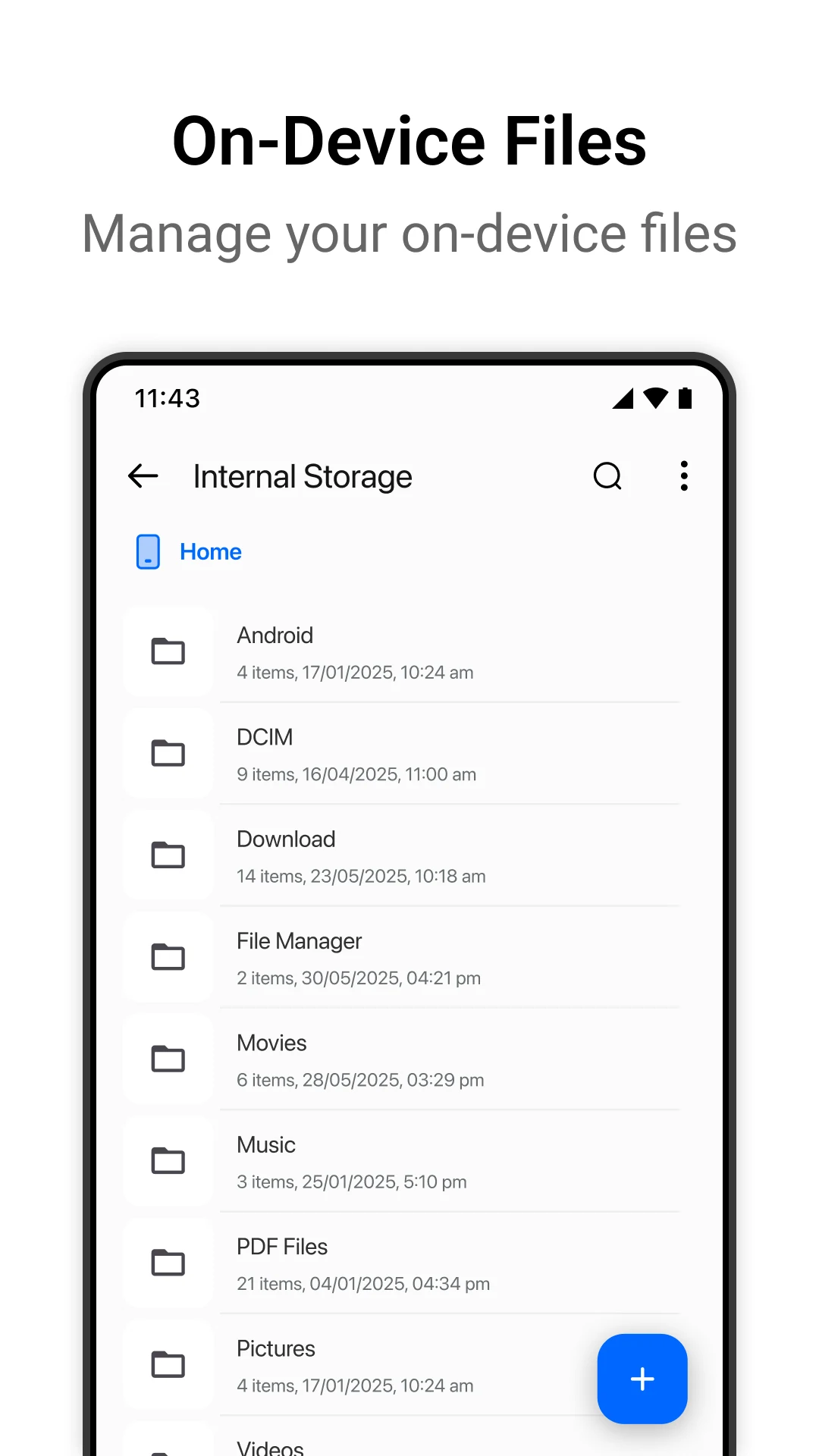 My Files screenshot